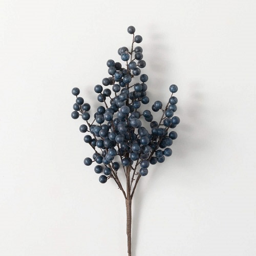 Blueberry Stem - Artificial floral - blueberry stems styrofoam deep blue color